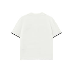 Women's Striped Short-Sleeve Knit Cardigan