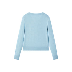 Women's Short V-Neck Embroidered Cardigan