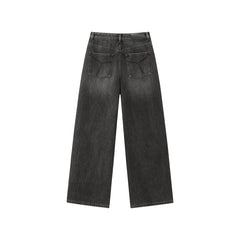 Women's High-Waist Brushed Wide-Leg Jeans