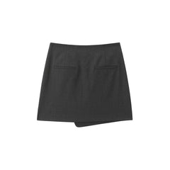 Women's High-Waist Asymmetric A-Line Mini Skirt