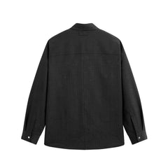 Men's Tonal Textured Jacquard Shirt