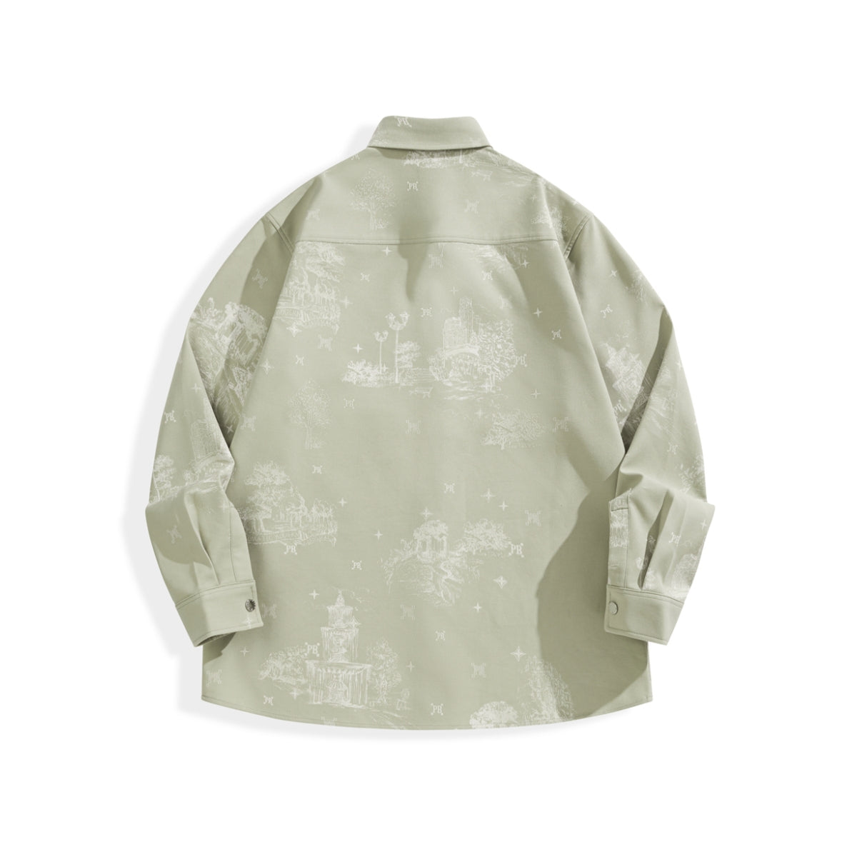 Men's Allover Jacquard Long-Sleeve Shirt