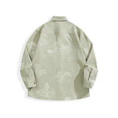 Men's Allover Jacquard Long-Sleeve Shirt