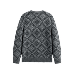 Men's Allover Monogram Jacquard Sweater