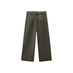Women's Wide-Leg Pants with Detachable Belt