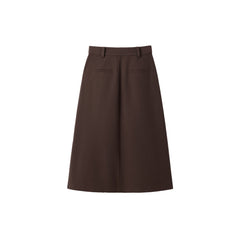 *US Final Sale*Women's Pleated A Line Midi Skirt