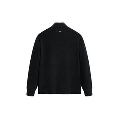 Men's Chenille Jacquard Zip-Up Cardigan