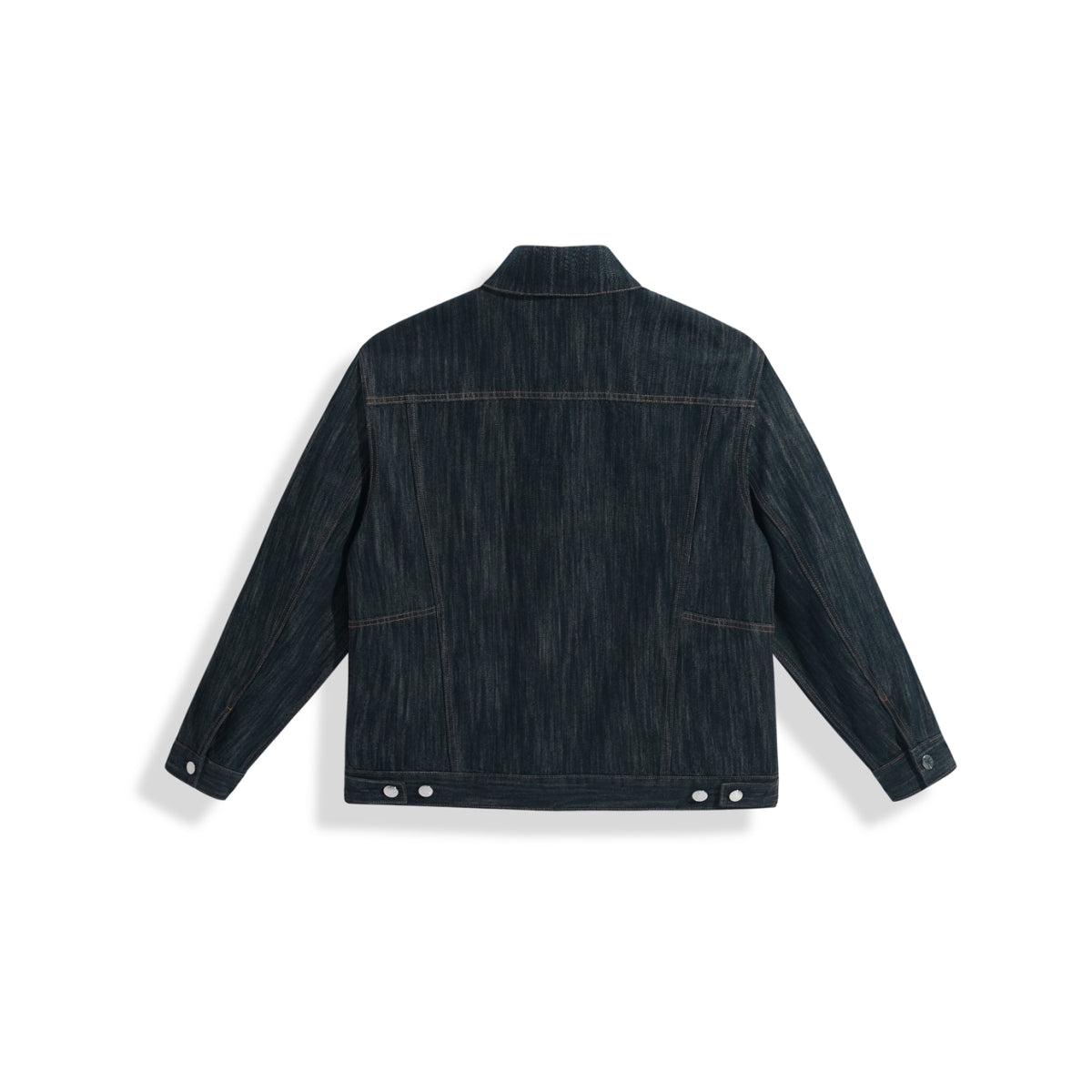 Men's Vintage Textured Boxy Denim Jacket