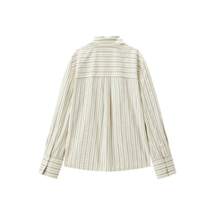 Women's Oversized Contrast-Stripe Shirt