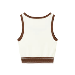 Women's Crop Top Knit Vest