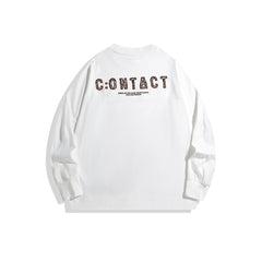 Men's Embroidered Long-sleeved T-shirt