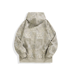Men's Allover Jacquard Hooded Sweatshirt