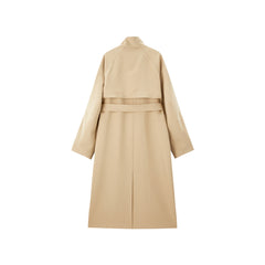 Women's Oversized Stand-Collar Trench Coat