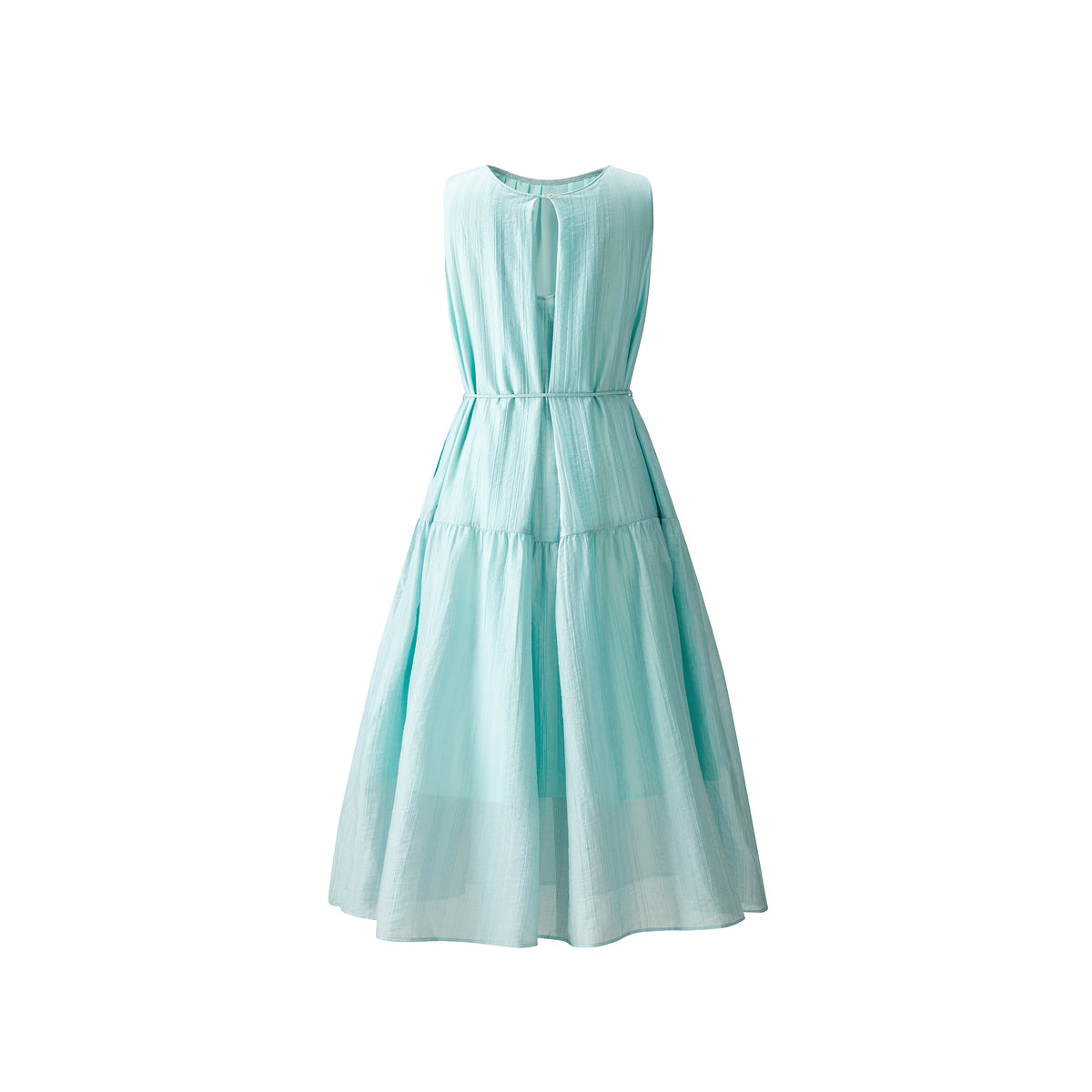 Women's Sleeveless Vacation Dress with Back Cutout