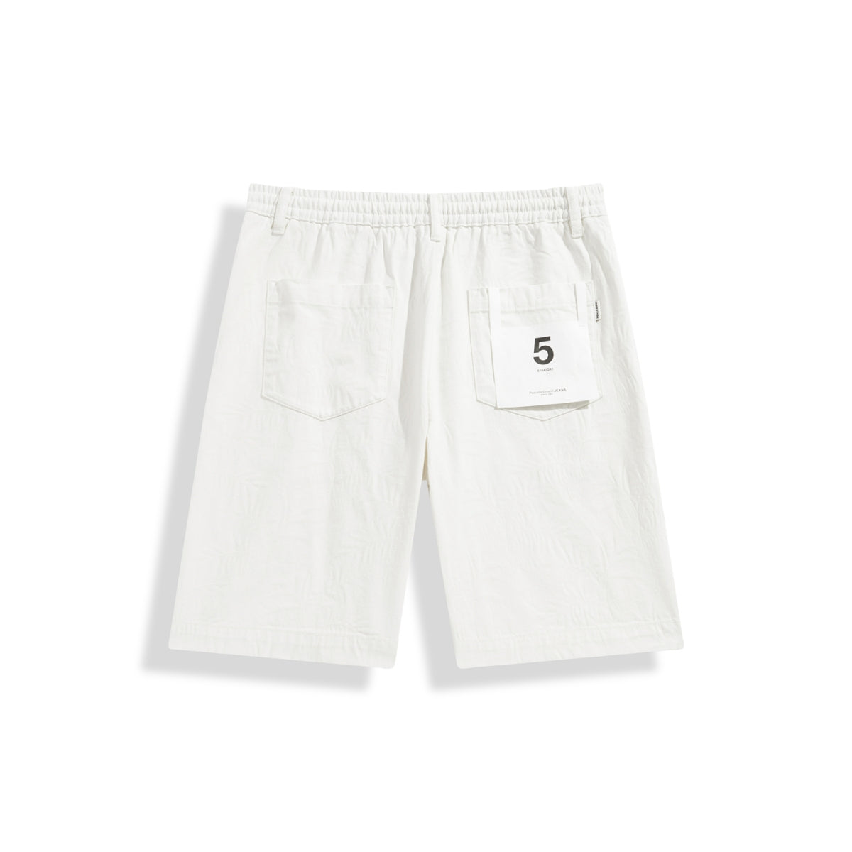 Men's Allover Jacquard Cotton Denim Shorts