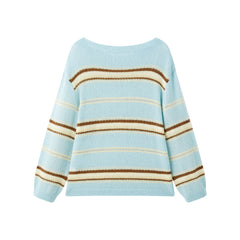 Women's Alpaca-Blend Striped Knit Sweater