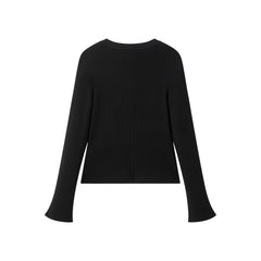 Women's Slim-Fit U-Neck Knit Cardigan