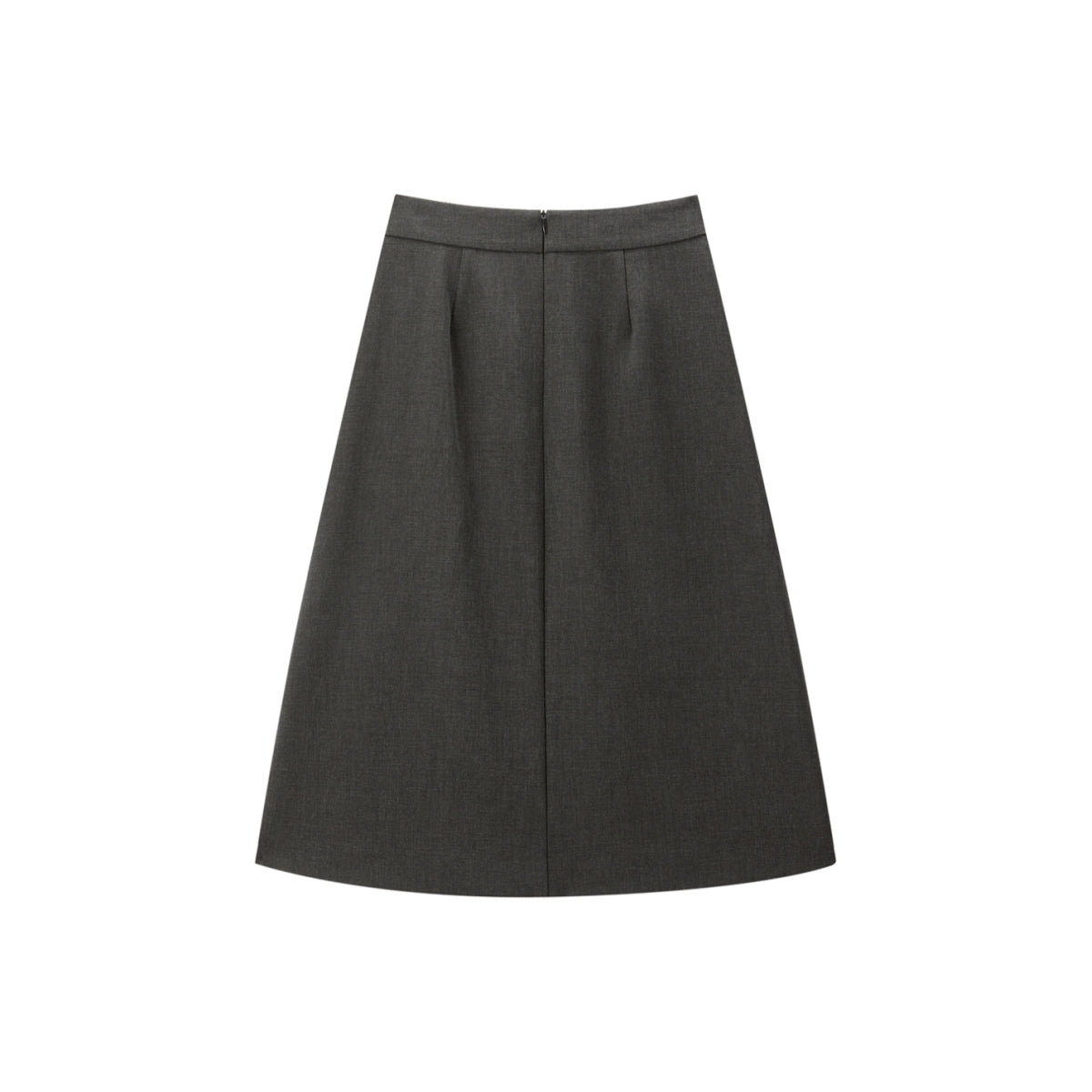 Women's High-Waist Pleated Midi Skirt