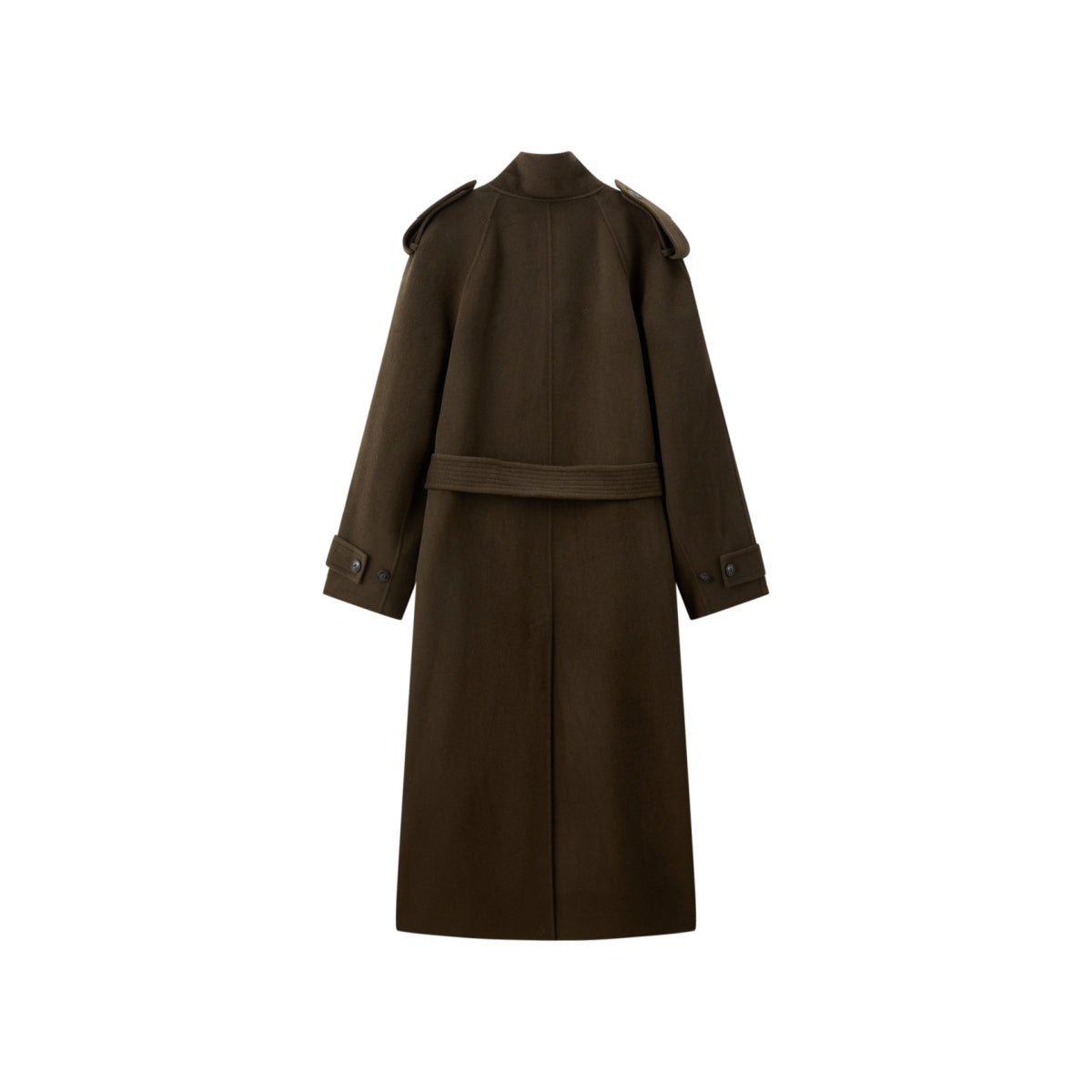 Women's Double-Breasted Trench-Style Cashmere Coat