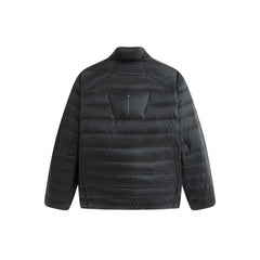 Men's Stand-Collar Goose Down Jacket with Contrast Details