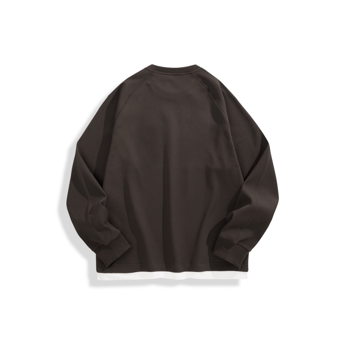 Men's Textured Waffle Knit Sweatshirt