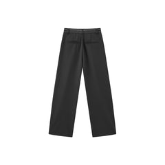 Women's High Waist Straight Trousers