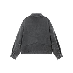 Women's Washed Oversized Denim Jacket