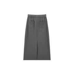 Women's Drawstring High-Waist Straight Skirt