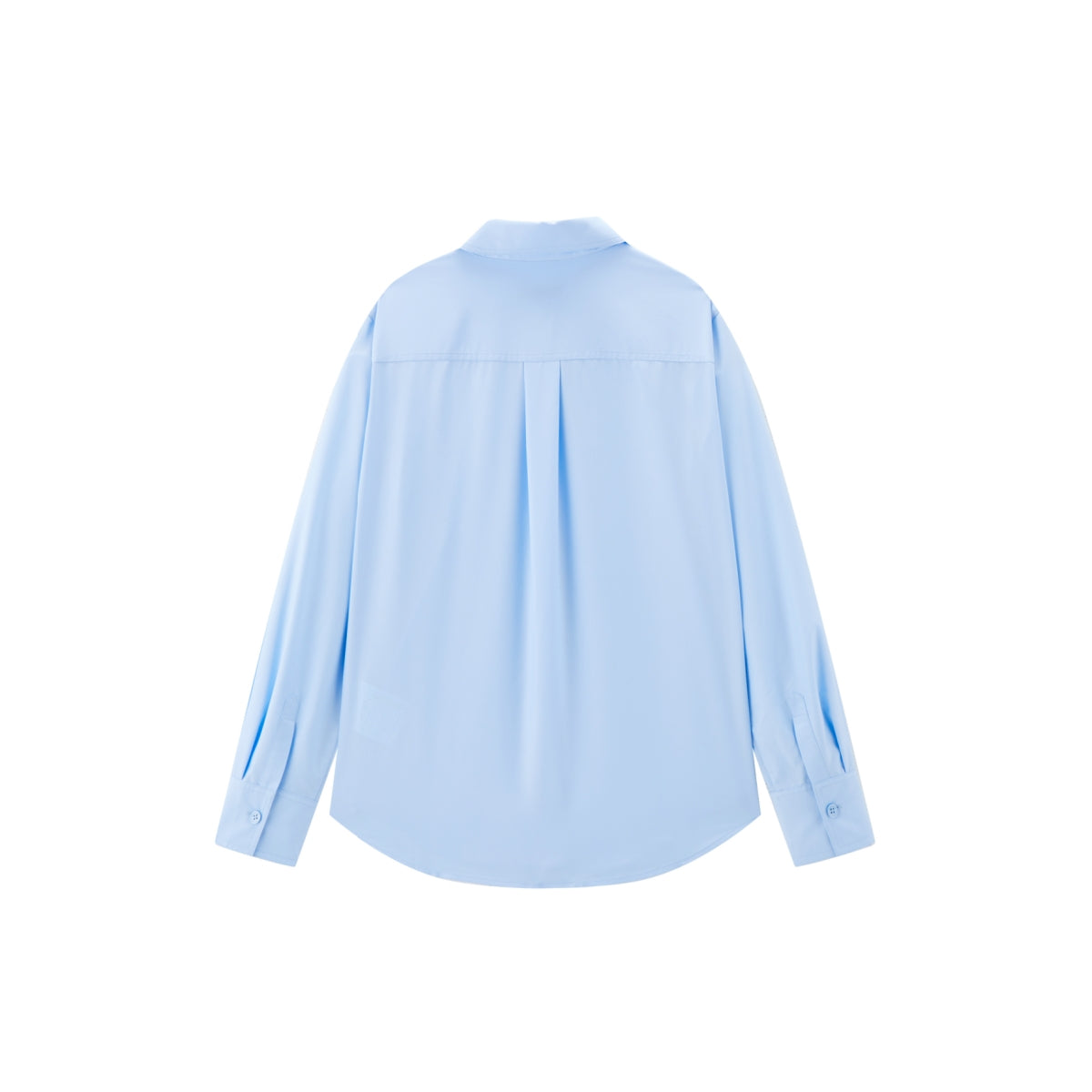 Women's Blue Modal Slim Fit Long-Sleeve Shirt