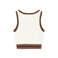 Women's Crop Top Knit Vest