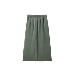 Women's High-Waisted Acetate Utility Skirt