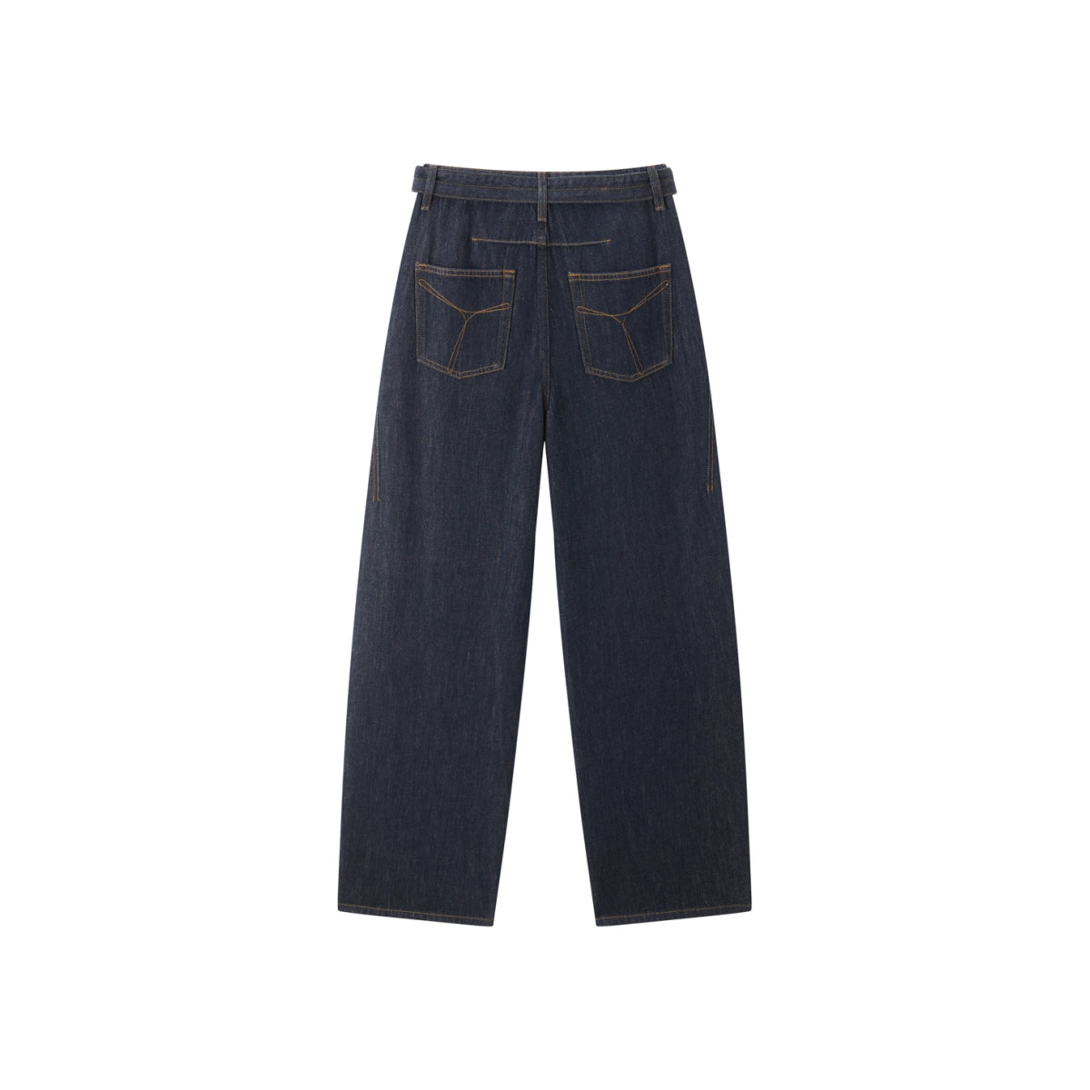 Women's High-Waist Wide-Leg Cotton Jeans