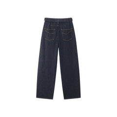 Women's High-Waist Wide-Leg Cotton Jeans