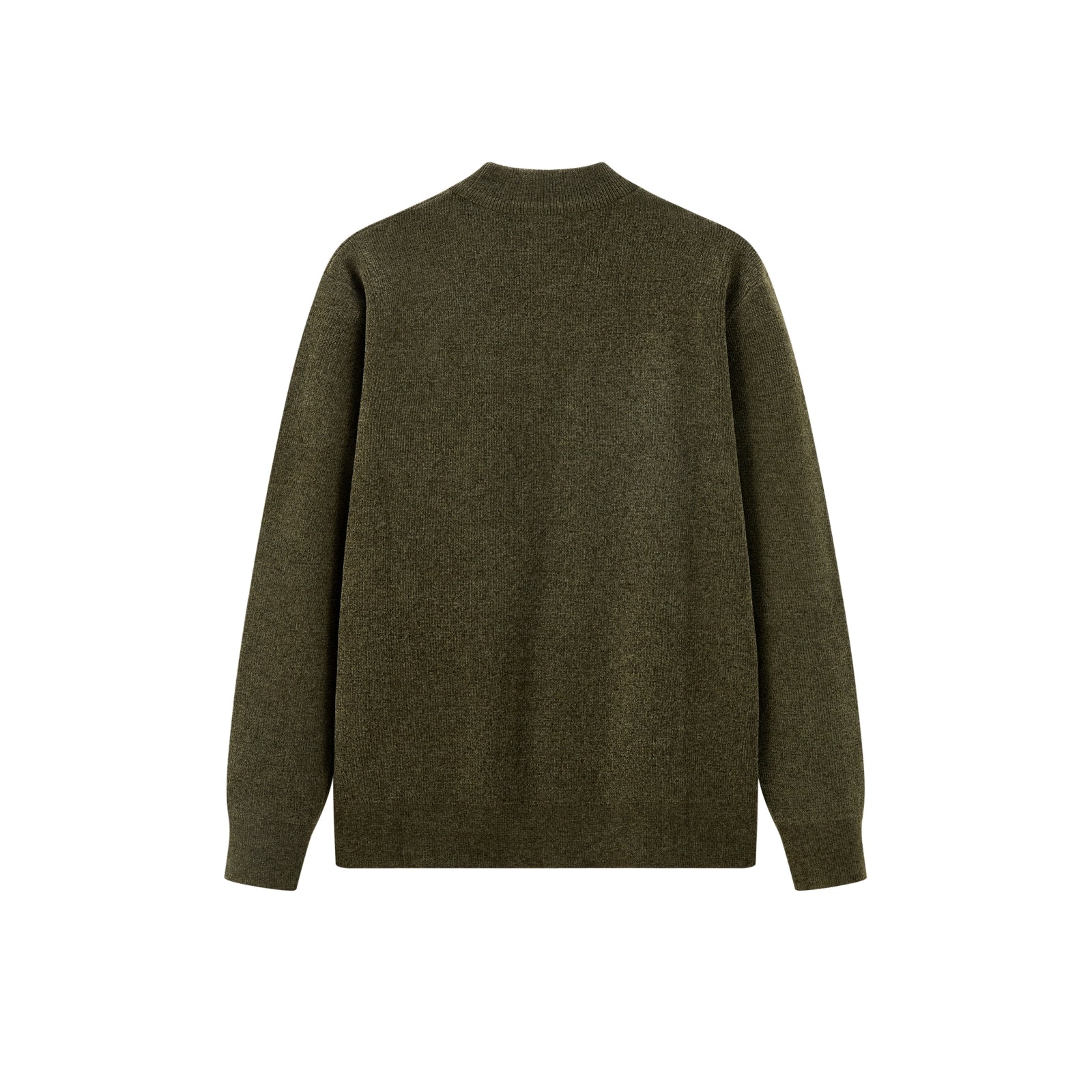 Men's Mock Neck Textured Pullover