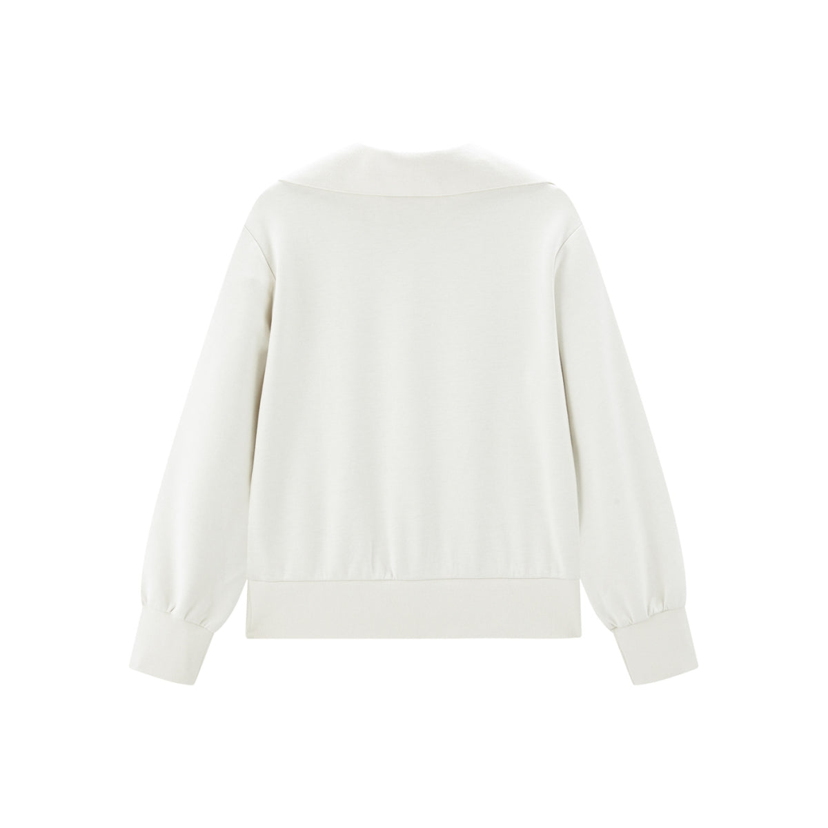 Women's Slim Shawl Collar Pullover Sweatshirt