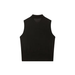 Women's Wool Blend Collared Knit Vest