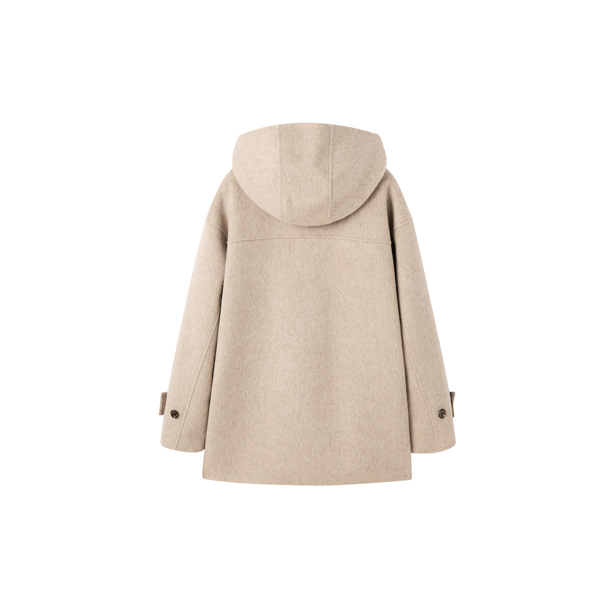 Women's Hoodie Neckline Wool Coat