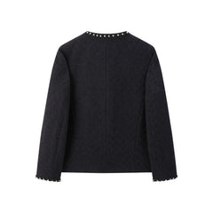 Women's Tweed-Inspired 3D Jacquard Jacket