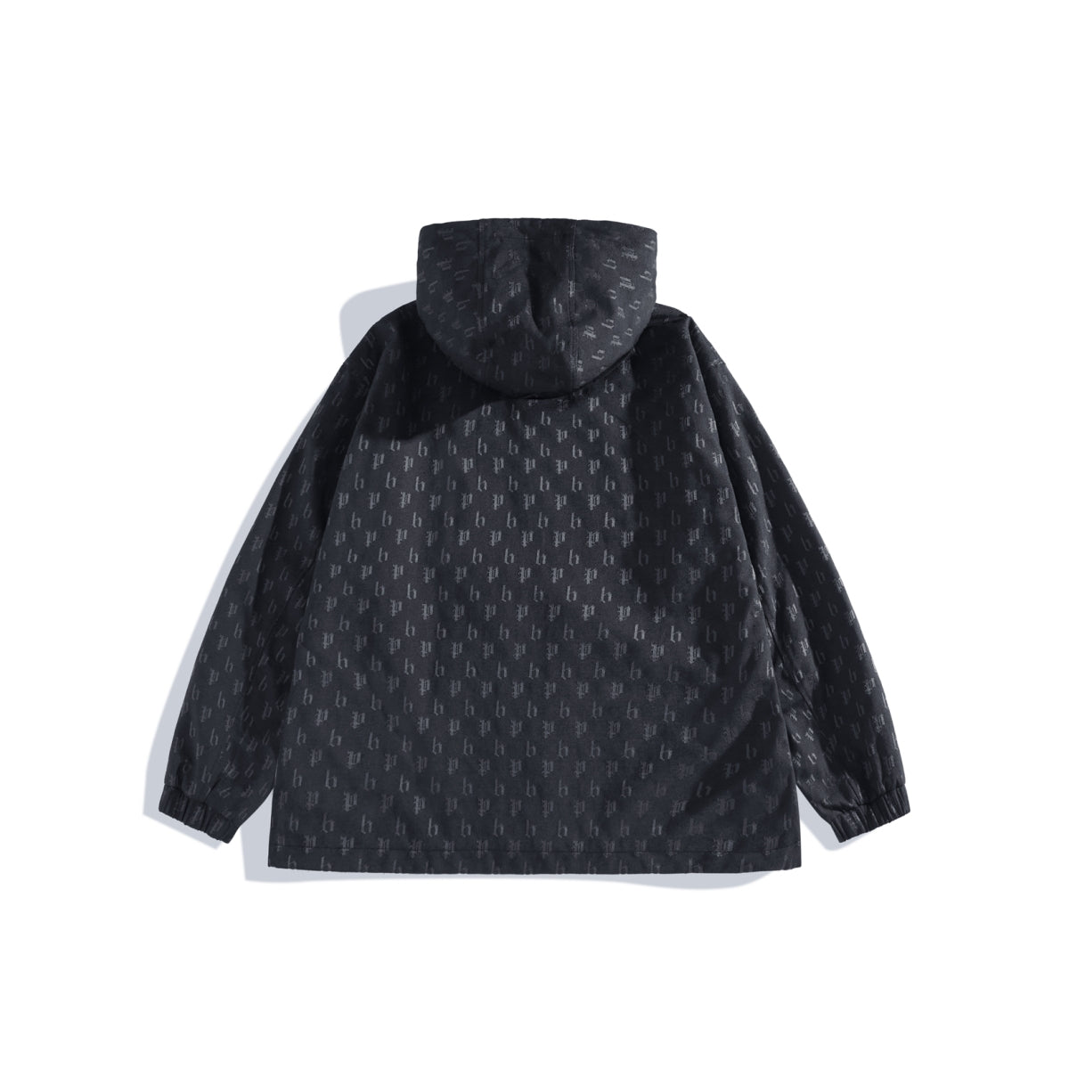 Men's Allover Jacquard Oversized Hooded Jacket