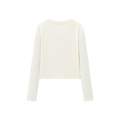 Women's Basic Seam-Detail Long-Sleeve T-Shirt