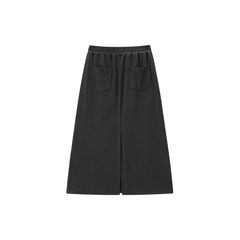 Women's High-Waisted Straight-Cut Midi Skirt