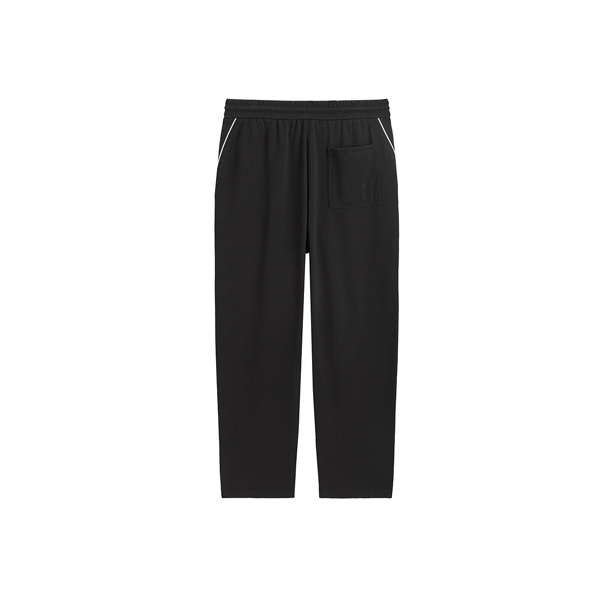 Men's Contrast Line Drawstring-Waist Sweatpants