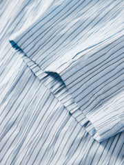 Men's striped short-sleeved shirt