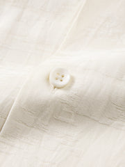 Men's Vacation Jacquard Short-Sleeve Shirt
