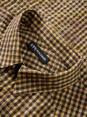 Men's plaid short-sleeve shirt