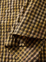 Men's plaid short-sleeve shirt