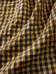 Men's plaid short-sleeve shirt