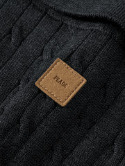 Men's Old Money Style Knitted Cable-Knit Polo Shirt