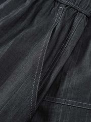 Men's Casual Denim-Look Capri Pants