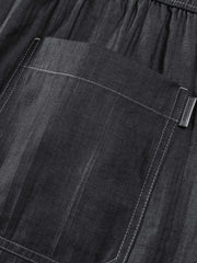 Men's Casual Denim-Look Capri Pants